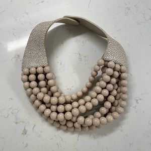 Fairchild Baldwin magnetic closure Bella necklace in cream